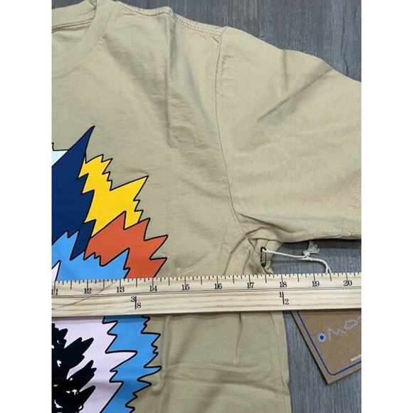NWT VastLife Mens Yogi Fro Graphic T-Shirt Short Sleeve Crew Neck Brown Size S - Picture 8 of 9